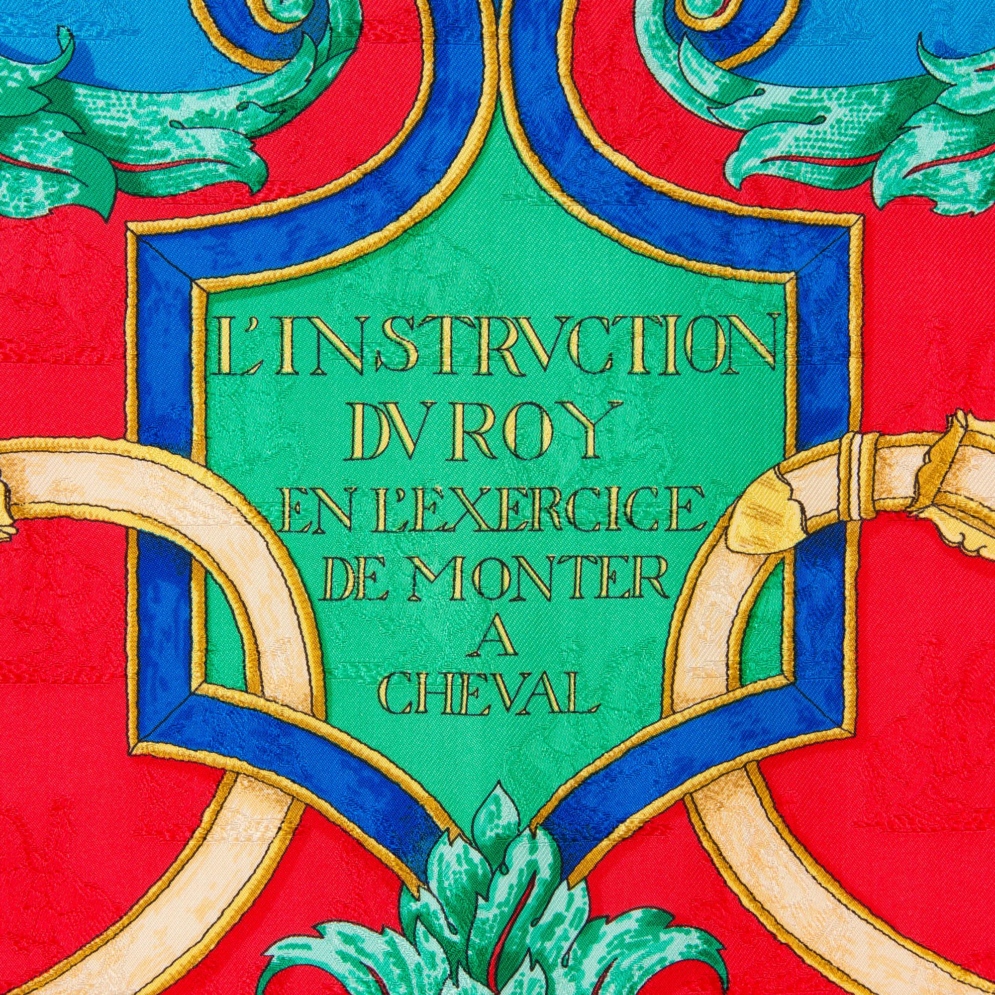SCARF, "L'Instruction du Roy", Hermès.
