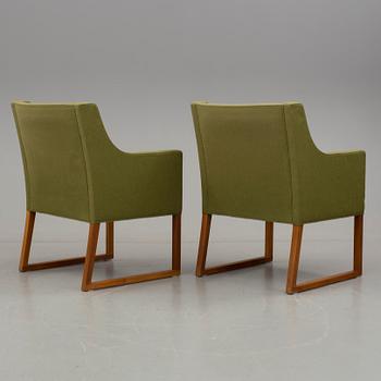 FÅTÖLJER, ett par, "3246", Börge Mogensen, Fredericia stolefabrik, Danmark, 1970-tal.
