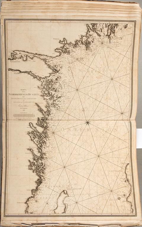 Gustaf af Klint, book, "Sweden's Maritime Atlas", 1797-1815.