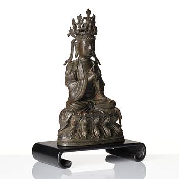 Guanyin, brons. Mingdynastin (1368-1644).