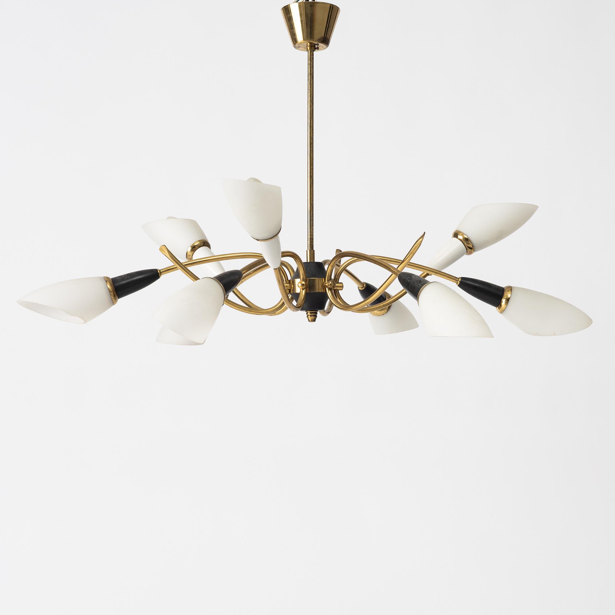 A ceiling lamp, Sweden, 1950's.