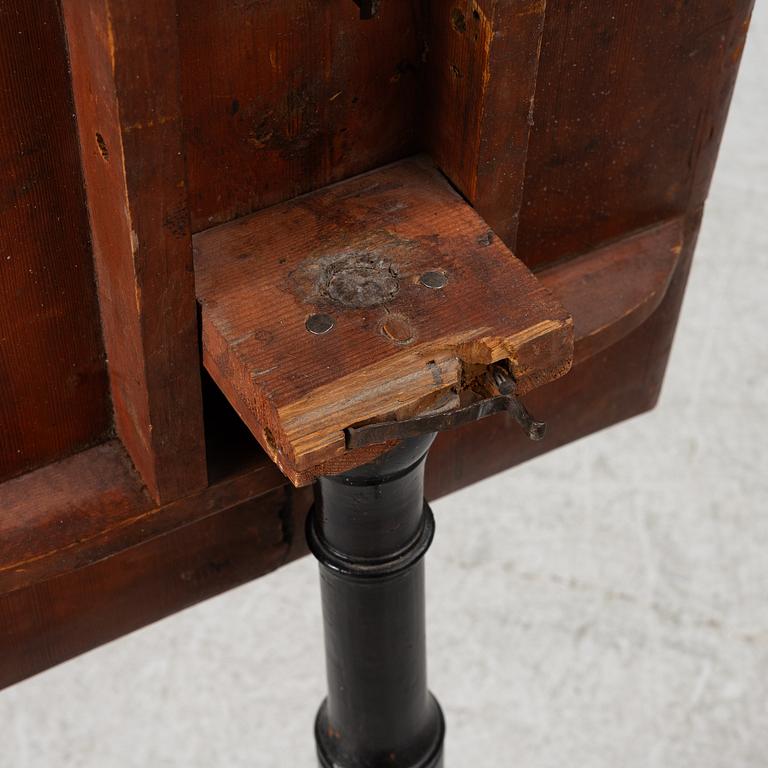 Fällbord, omkring år 1800.