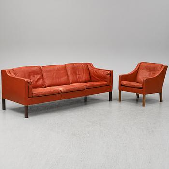 A model 2209 sofa and easy chair by Børge Mogensen for Fredericia Stolefabrik.