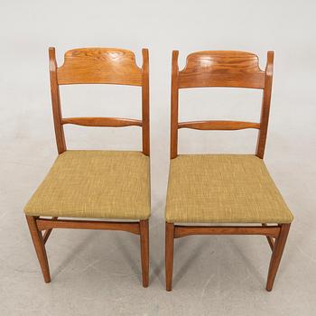 Carl Malmsten, chairs "Calmare Nyckel" 6 pcs, Åfors furniture factory, later part of the 20th century.