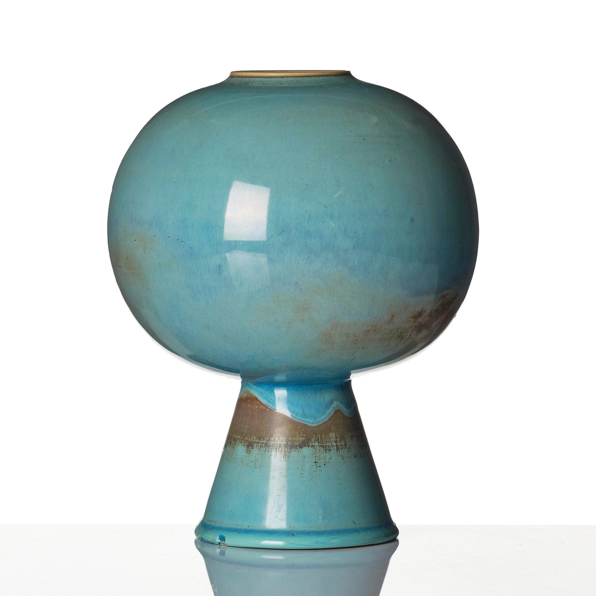 Stig Lindberg, a stoneware vase, Gustavsberg Studio, 1956.