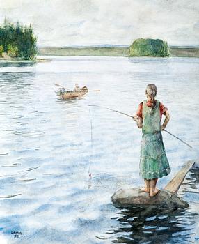 6. Ilkka Lammi, A GIRL FISHING.