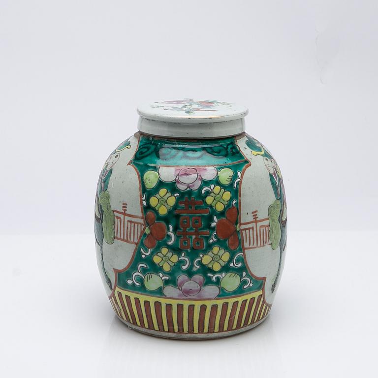 Parti Porslin, 3 delar, Kina, 18/1900-tal.