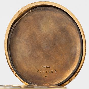 Longines, fickur, 18K guld, 49 mm.