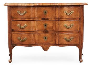 357. A Swedish late Baroque 18th century commode by  J. H. Fürloh, master 1724.