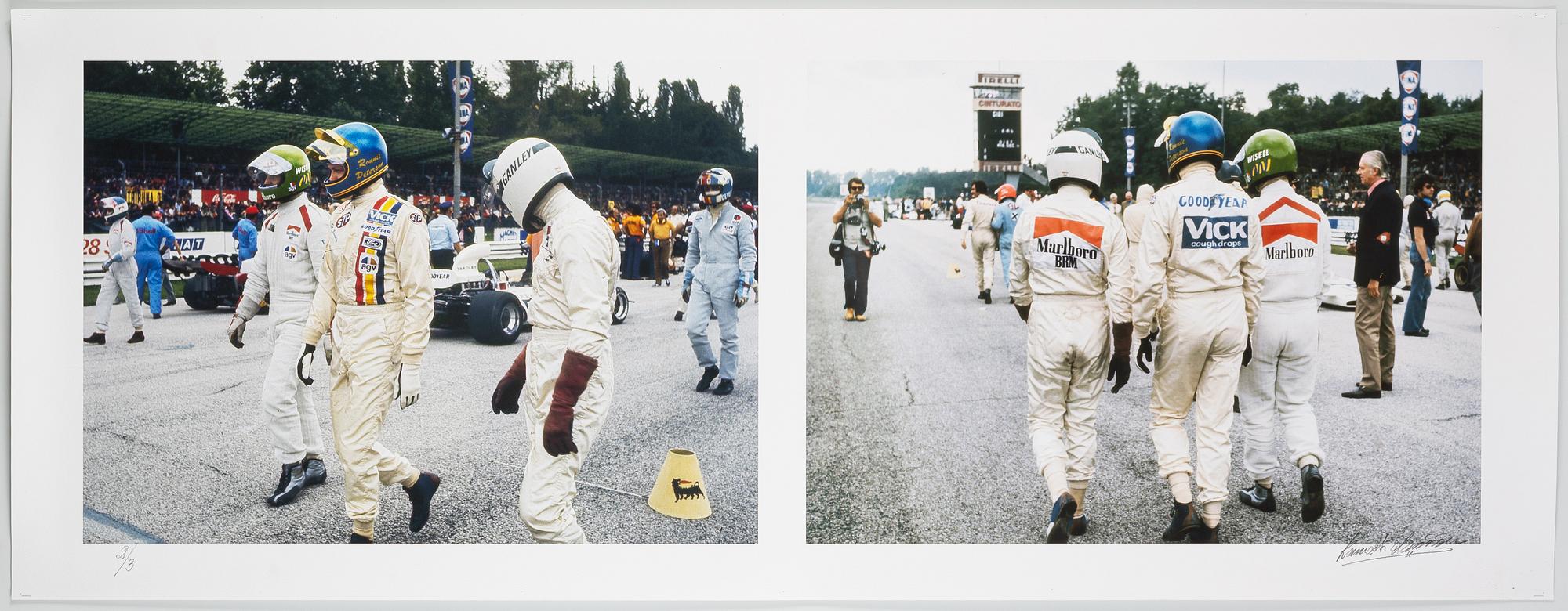Kenneth Olausson, “Ronnie Peterson and Reine Wisell at the Monza Circuit, 1972”.