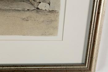 JOHN-E FRANZÉN, lithograph in colours, 1995, signed PT.