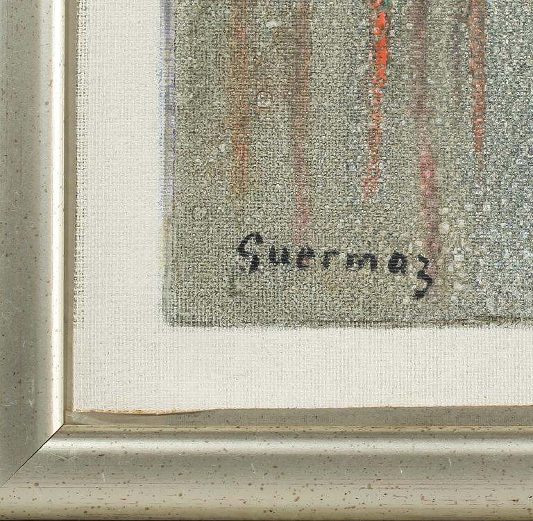 ABDELKADER GUERMAZ, diptyk, oljor på duk, signerade och daterade Paris -65.
