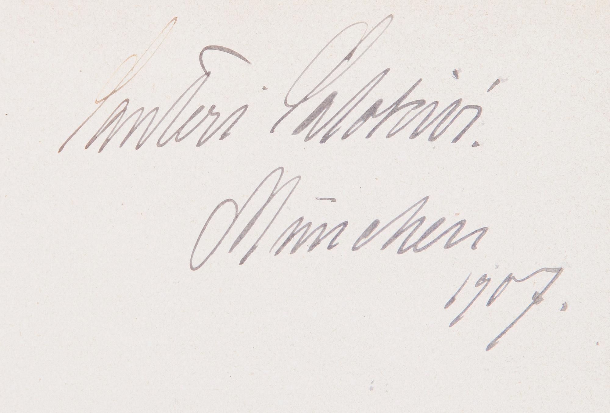 Santeri Salokivi, Vy från Munchen samt Konstnärens Konstböcker, 6 st.