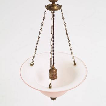 Erik Tidstrand, a model "25090" ceiling lamp, Nordiska Kompaniet, Sweden, circa 1923.