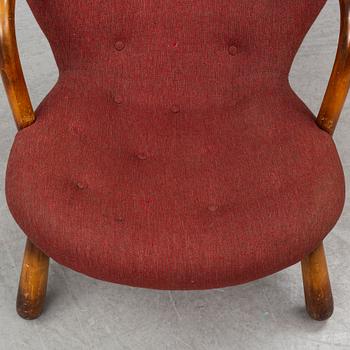 A mid 20th cenutry "Clam Chair" / "Muslinge", attributed to Philip Arctander.