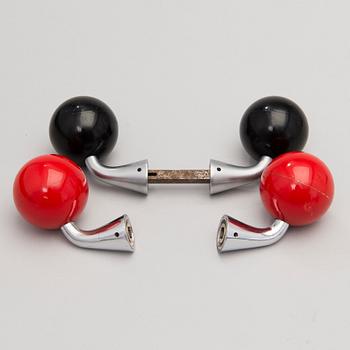 Two sets of door knobs for Primo Oy, Finland 1960s/1970s.