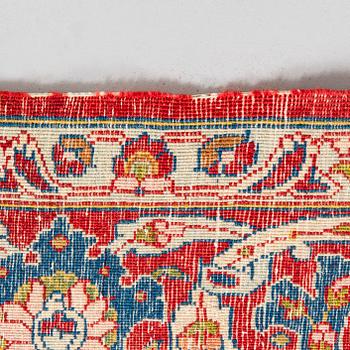 A semi-antique Isfahan carpet, 220x145 cm.