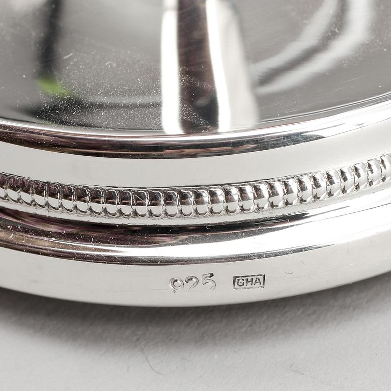 LJUSSTAKAR, 2 st, silver, bla GAB, Stockholm 1966.