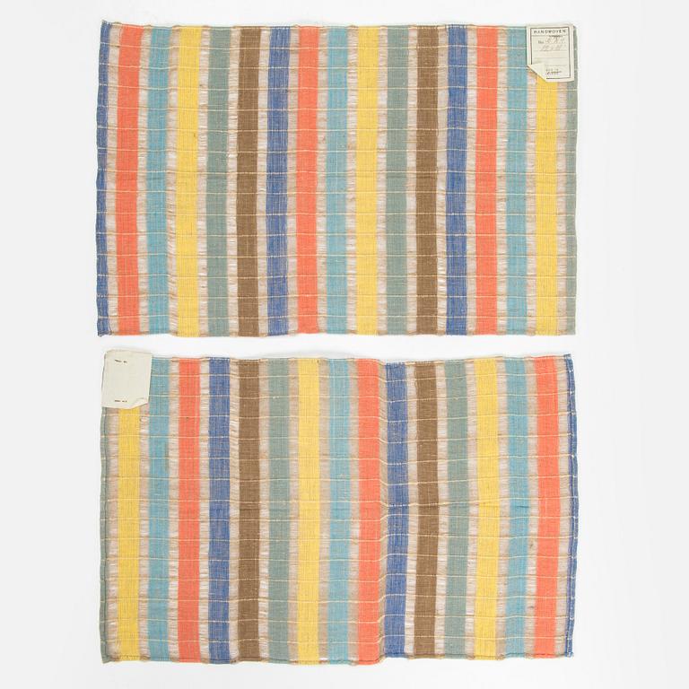 Margareta Ahlstedt-Willandt, five tablets, and four clothes, manufacturer Ateljee Margareta Ahlstedt-Willandt.