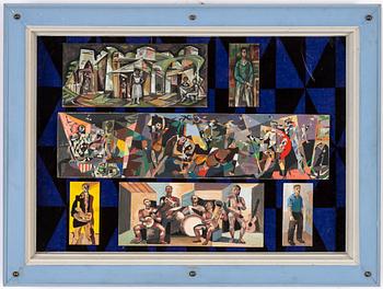 Jörgen Zetterquist,  Olle Zetterquist & Leif Knudsen, gouach, 6, signed.