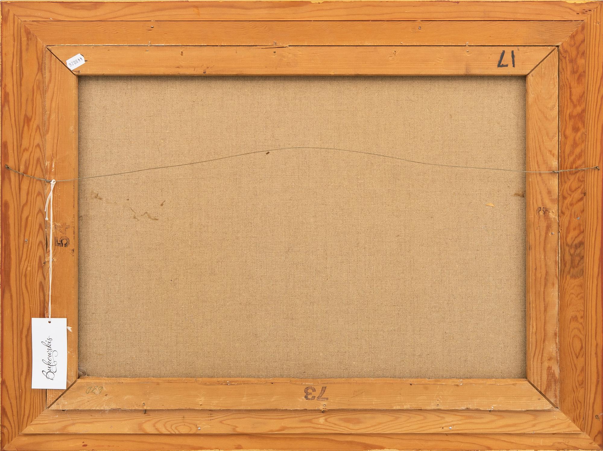 Gösta Nyrén, oil on canvas laid on panel, signed.
