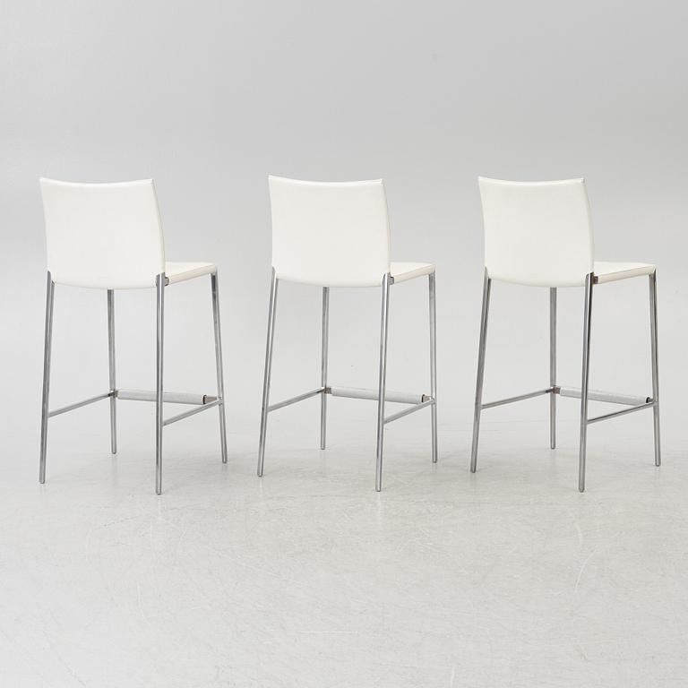 Robert Barbieri, three bar stools, 'Lio', Zanotta, Italy.