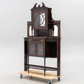 Display cabinet, England, early 20th century.