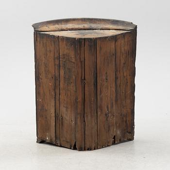 A 19th century painted wooden cabinet.