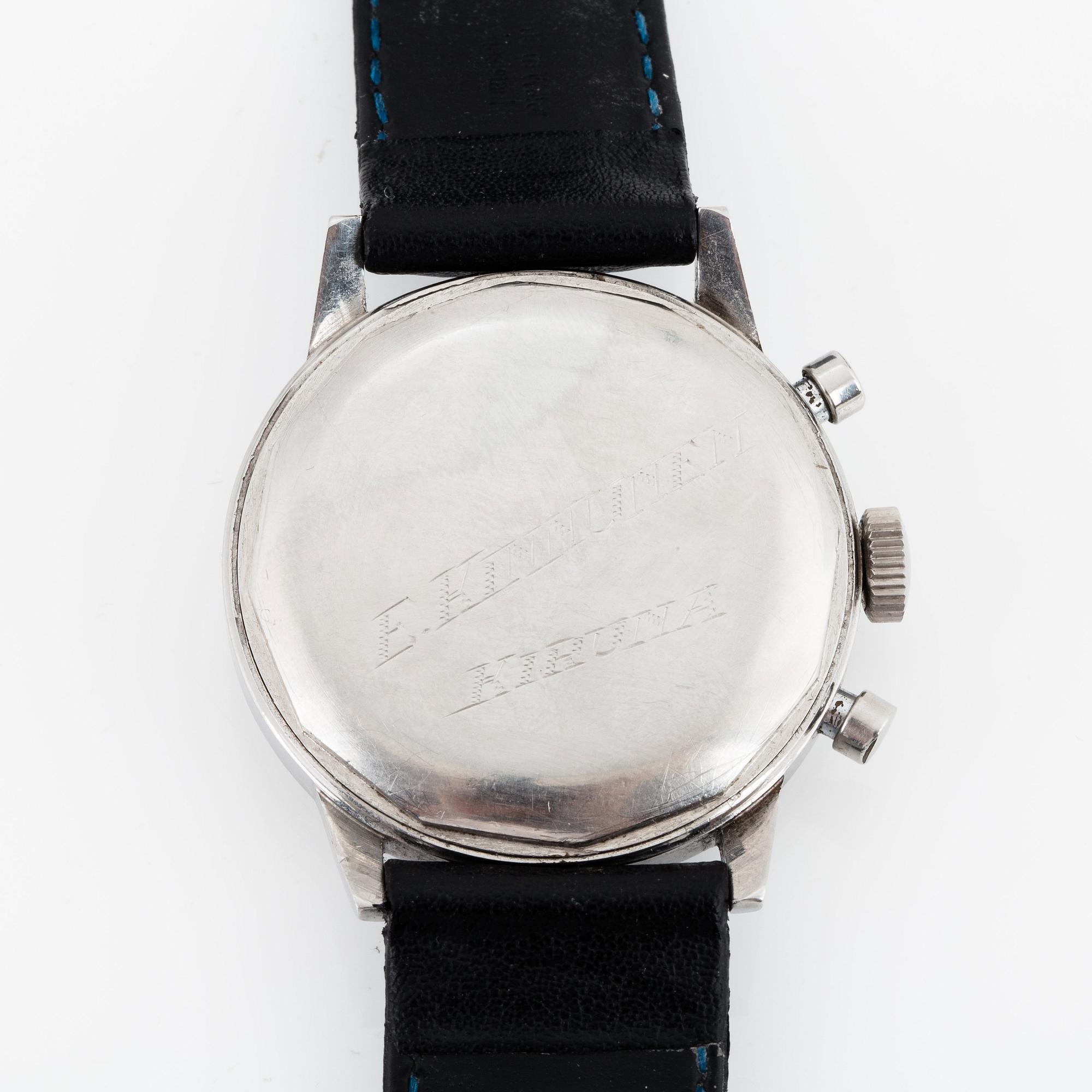 Heuer, chronograph, "Gilt Dial".