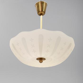 TAKLAMPA, 1900-talets första hälft. Höjd ca 49 cm.