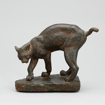 ARVID KNÖPPEL, skulptur, patinerat gips, signerad.