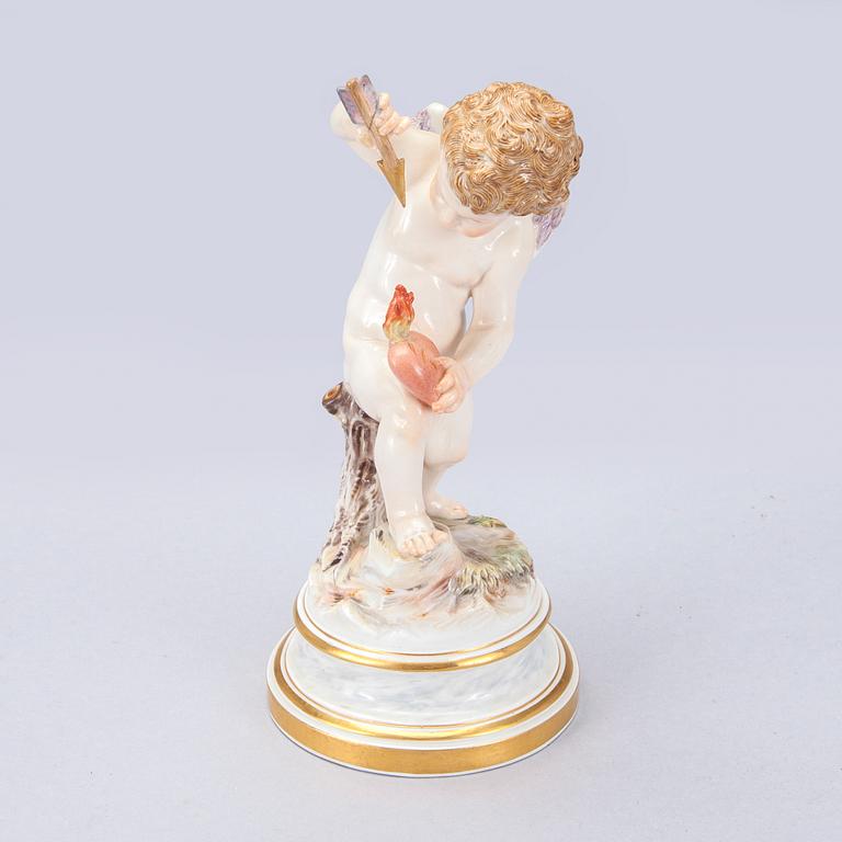 FIGURIN, porslin, Meissen, 1800-tal.