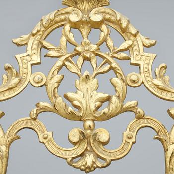 TAVELSTÄLLNING, förgylld, 1800-talets slut.