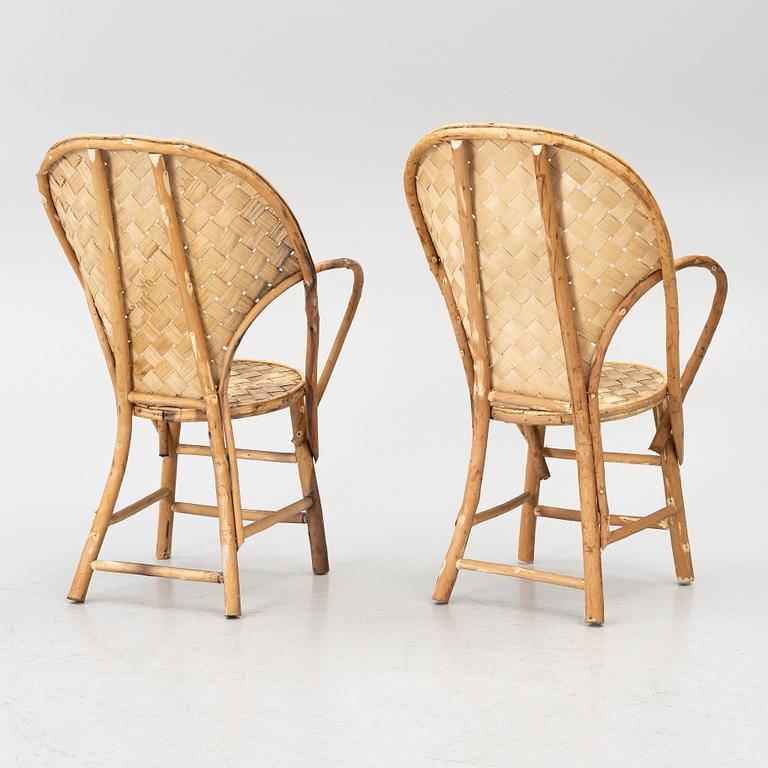 Armchairs, 6 pieces, “LC-Stolen”, Möbelfirma Gösta Westerberg, circa mid-20th century.