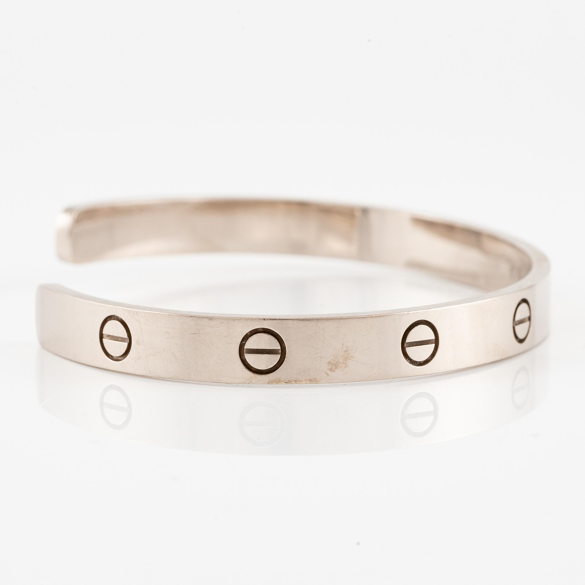 Cartier bracelet 18K white gold "Love".