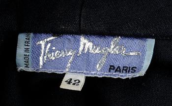 A wrap dress by Thierry Mugler.