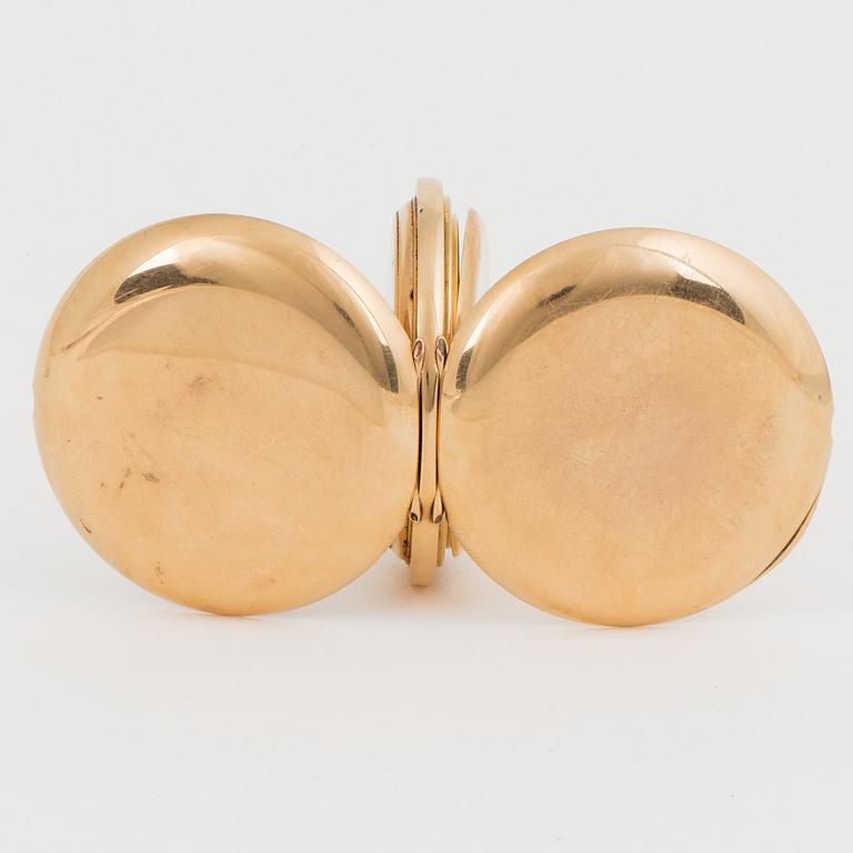 IWC, pocket watch, hunter, 53 mm.