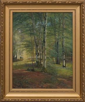 AXEL HJALMAR LINDQVIST, oil on canvas on panel, signed,