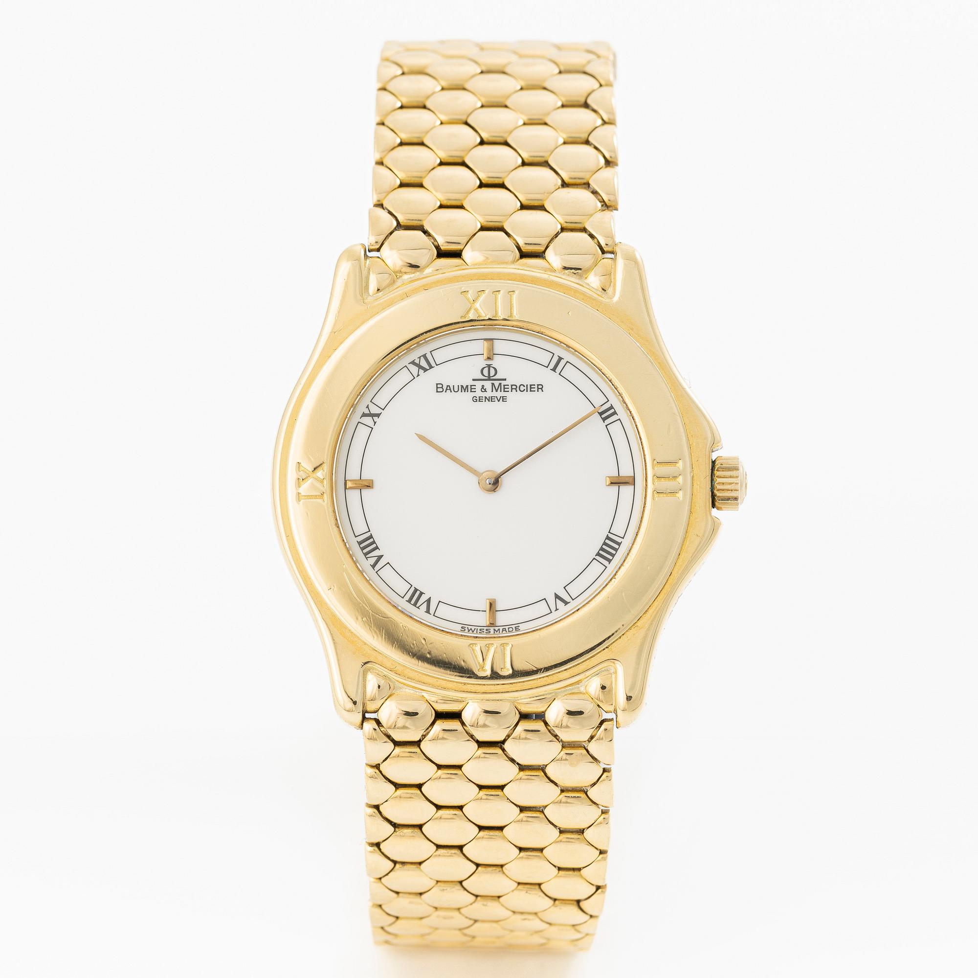 Baume & Mercier, armbandsur, 18K guld, 32 mm.