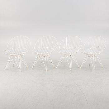 Cees Braakman, a set of 4 chairs, Pastoe, Netherlands, second half of the 20th century.