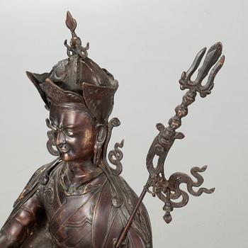 A large bronze buddha, China, 20th Century.