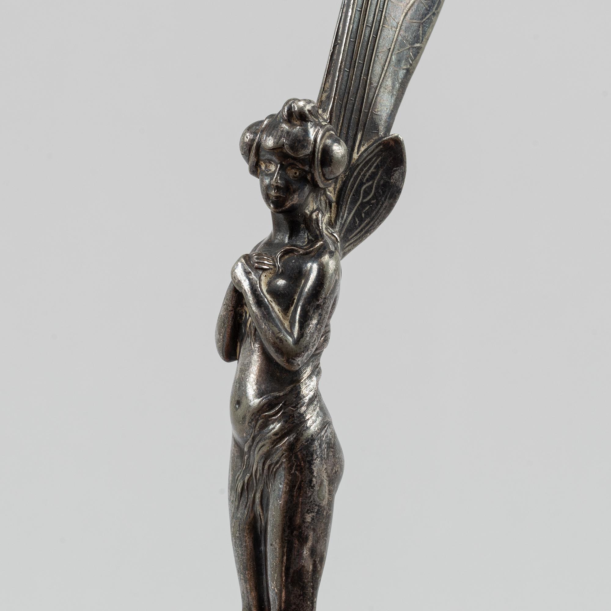 A pair of Art Nouveau fairy letter openers, early 20th Century.