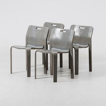 Jan Ekselius, chairs, 4 pcs, JOC Möbler, second half of the 20th century.