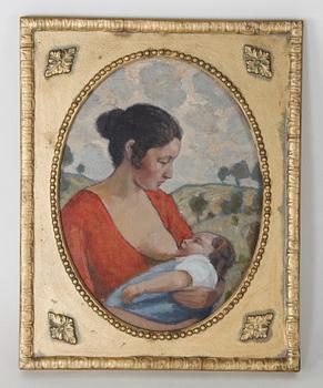 LOMAN, ANDERS. Olja på duk, sign.