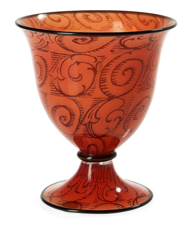 SIMON GATE, vas, Orrefors 1919. Graal,