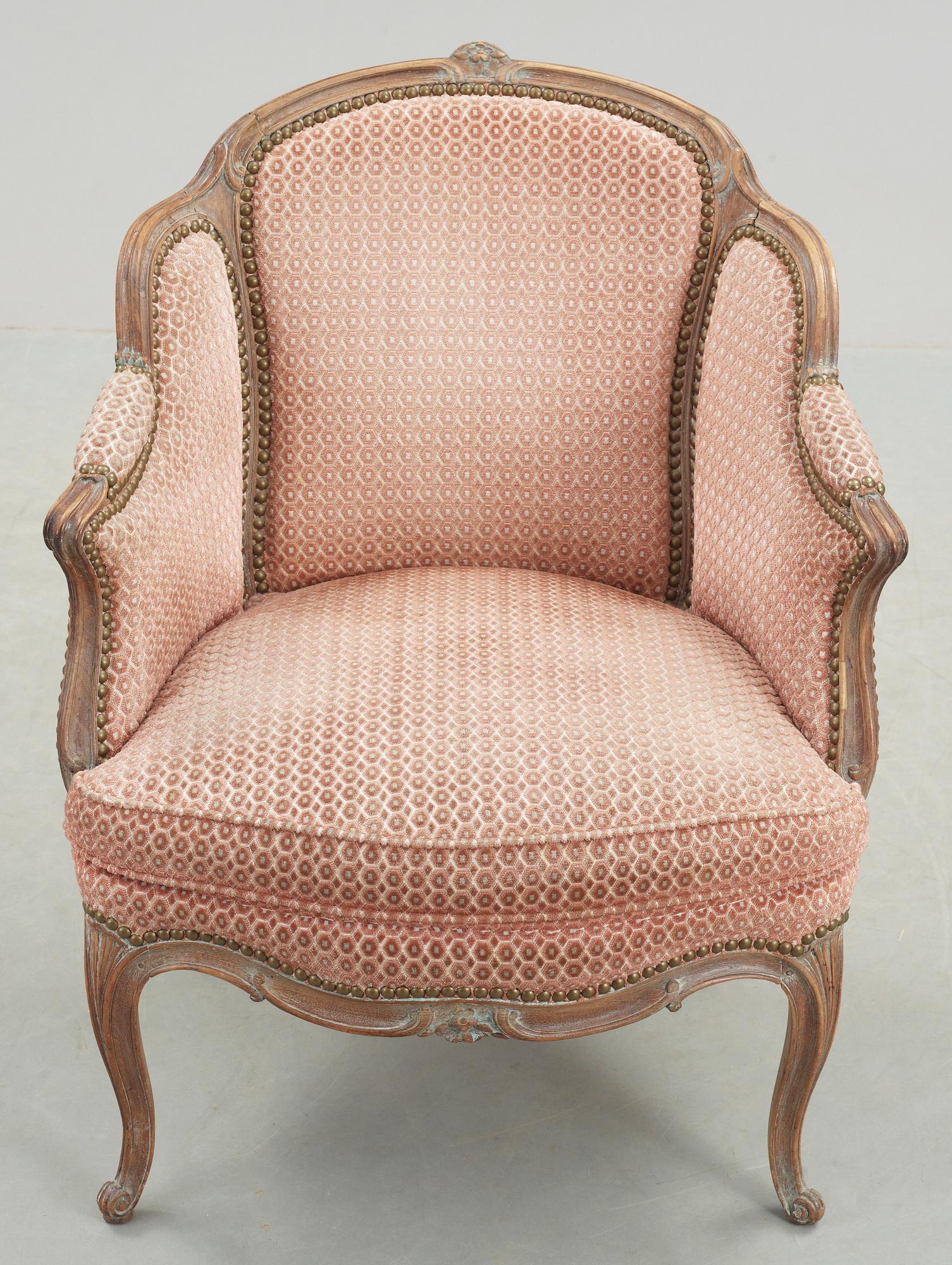 FÅTÖLJ, Louis XV-stil, 1900-talets början.