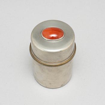 ESTRID ERICSON, a lidded pewter jar from Svenskt Tenn, Stockholm, 1964.