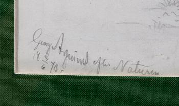 ARSENIUS, GEORG. Blyertsteckning, sign o dat 1873.