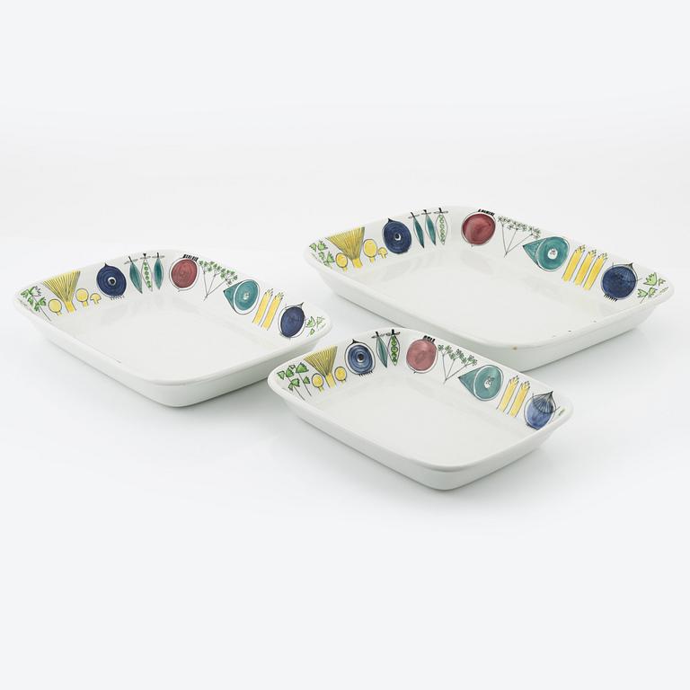 Marianne Westman, four pieces of 'Picknick' ceramics, Rörstrand.