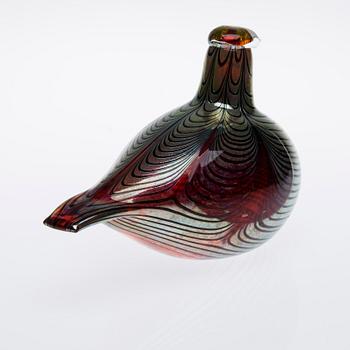 FIGURIN, glas, signerad O. Toikka Nuutajärvi Notsjö.
